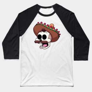 Mexican Skull Baseball T-Shirt